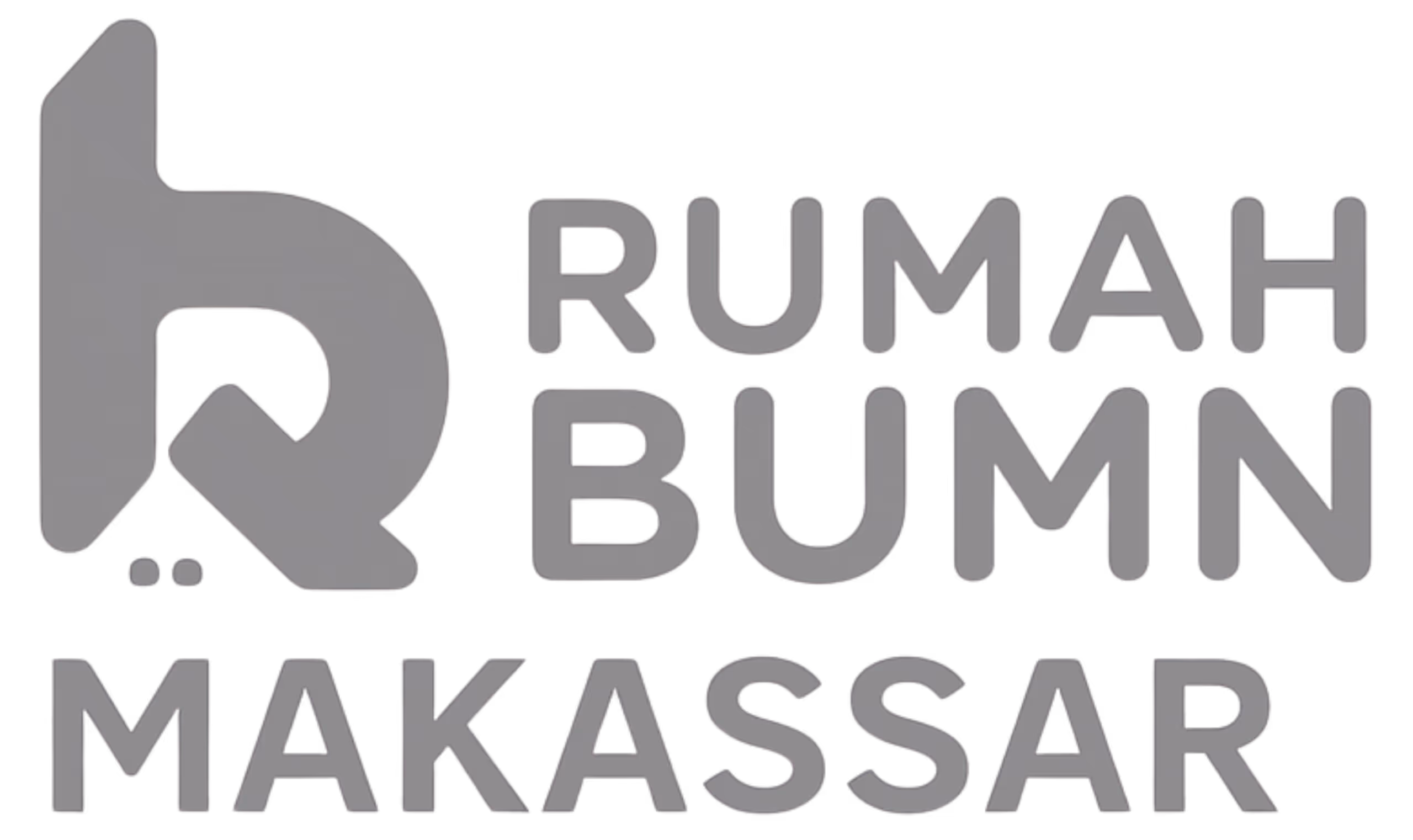 Logo Rumah BUMN Makassar, partner pendampingan Aroma Bakery
